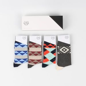 Mens Printed& Patterned Socks | 4 Pair Set